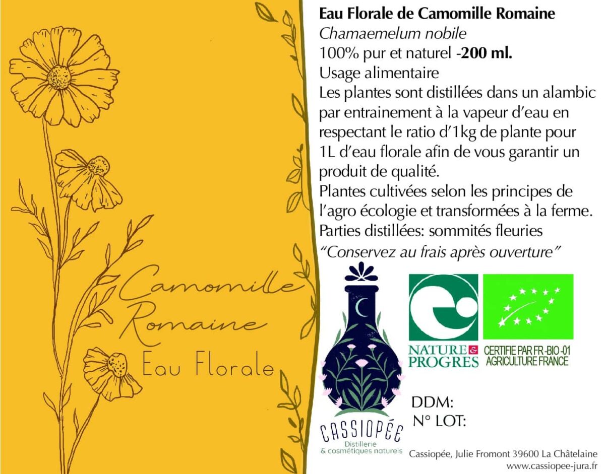 Eau florale de Camomille romaine