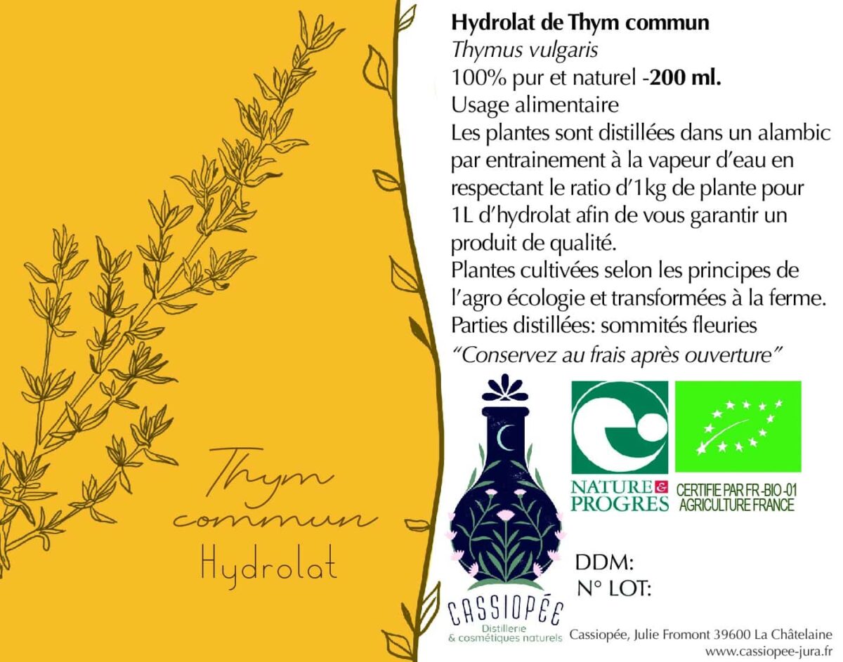 Hydrolat de Thym commun